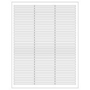 Picture of White, SlenderEdge Tough-Tag™ on Laser Sheets for MicroPlates & Petri Dishes (2.625" x 0.1875"), 2475/pack