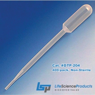 Picture of Non-Sterile, 8.0ml Dispòsable Transfèr Pipèts, 15.2cm L, Large Bulb, 400/pack