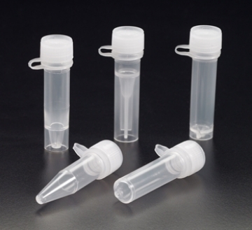 Picture of NON-STERILE 1.5ml Screw-Cap Tube, Natural, Conical Bottom, with Lip Seal Screw-Cap and Attachment Loop, 1000/pack