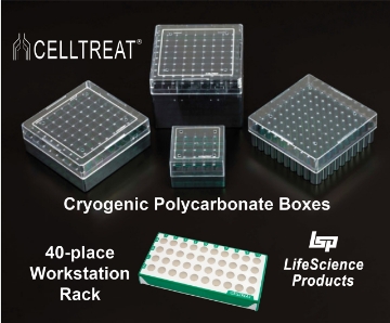 Picture of CellTreat FREEZE™ Cryogenic Vials PC Storage Boxes & Workstation Rack