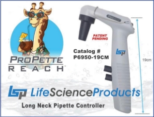 Picture of ProPettè™ Reach Long Neck (19cm L) Electronic Pipètte Controllèr with retractable QuickStand