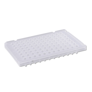 Picture of 96-well FAST Plαtes for PCR, Natural 0.1ml Low-Profile, Semi Skirted, Notch: A1, (5x10/slv), 50/pack