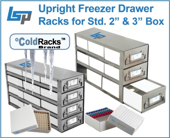 Picture of Upright Freezer Drawer Racks for Standard 2''H and 3"H Storage Boxes