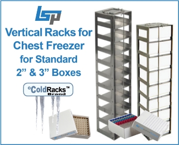 Picture of Vertical Racks for Chest Freezers, for Standard 2''H and 3"H Storage Boxes