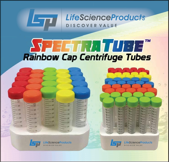 Picture of SpectraTube™ Centrifuge Tubes with Rainbow caps