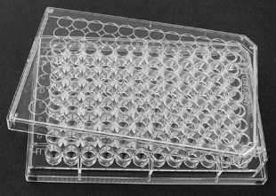 Picture of Sterile, 96-Well ELISA / EIA Treated Plates, Round bottom Wells, 50/case