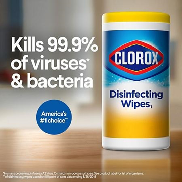 Picture of Clorox Disinfecting Wipes, 5 Canisters per Pack, 85 wipes/canister, (425 wipes/pack)