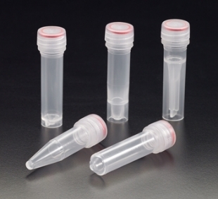 Picture of Sterile, 1.5ml Micrew-tube with Flat ScrewCap with o'ring, Conical Bottom