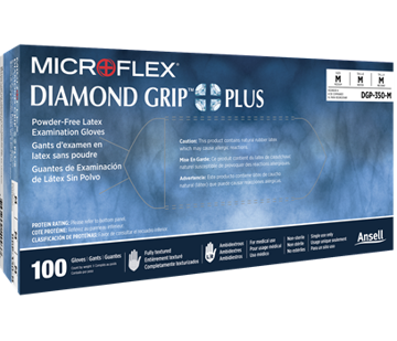 Picture of MICROFLEX Diamond Grip PLUS™ Powder-Free Latex Gloves