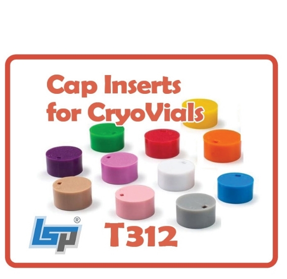 Picture of Simport® T312 Cap Inserts for CryoVials, Specify Color, 500/pack