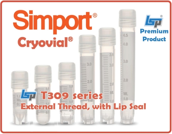 Picture of Simport® T309-Series - Sterile CryoVial® Cryogenic Vials, External Threaded ScrewCaps With LIP SEAL closure