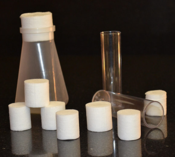 Picture of Mity Plugs, Cellulose Acetate Plugs for Drosophila Vials & Bottles