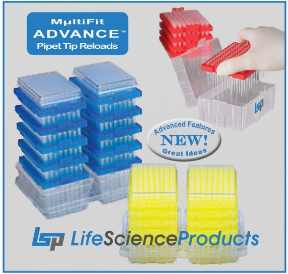 Picture of RELOADS - ADVANCE™ Platinum Reload Pipet Tip System - Color Coded Inserts