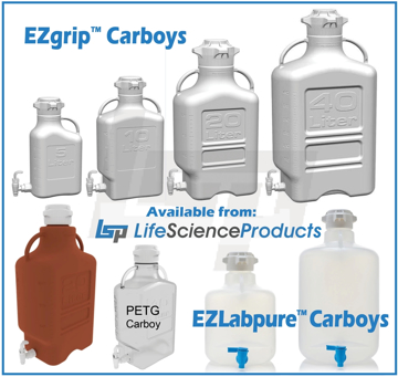 Picture of EZgrip™ & EZLabpure™ Carboys With Spigot, VersaCap™ Technology