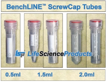 Picture of BenchLINE™ -  Sterile ScrewCap Microcentrifuge Tubes