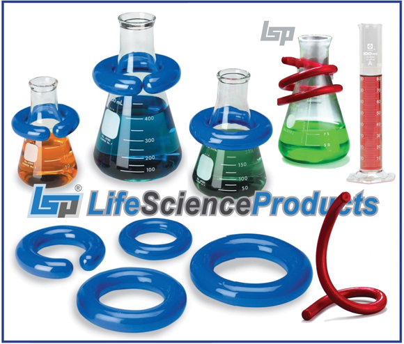Picture of Lead Weight Rings & Wire (Vinyl Coated) Use with Flasks, Cylinders, other Labware