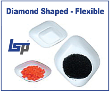 Picture of Large, Diamond-Shape Weigh Dishes, Flexible, Natural Color, Anti-Static, 500/pack