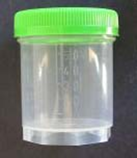 Picture of 4 oz. (120ml) Sterile Specimen Container with Screw Cap, Individual Wrap 100/case