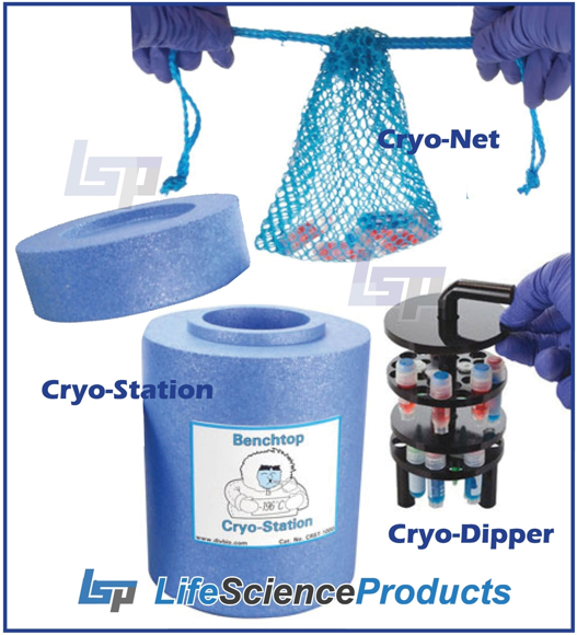 Picture of Benchtop Cryo-Station (1L), Cryo-Dipper, & Cryo-Net (Ideal for LN2 Snap Freezing)