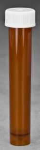 Picture of Non-Sterile, 10ml AMBER Transport·Tubes (Vials) with Screwcaps, 1000/case