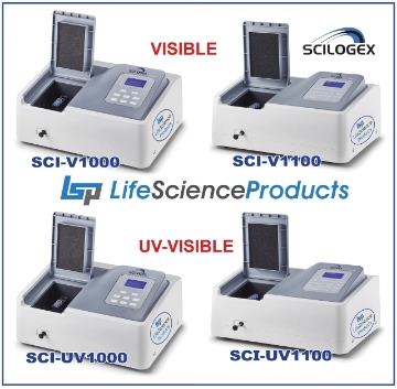 Picture of SCILOGEX Spectrophotometers, Visible Range and UV-Visible Range Units, Single Beam