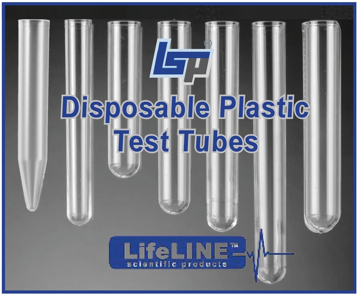 Picture of Plastic Test Tubes, Disposable (Polystyrene & Polypropylene)