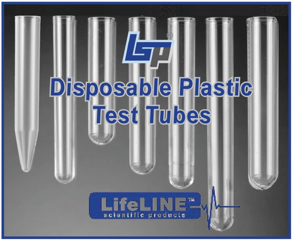 Picture of Plastic Test Tubes, Disposable (Polystyrene & Polypropylene)