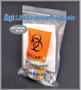 Picture of 6" x 9" Biohazard Specimen Transport Bags, CHOOSE:  with Pouch or Pouch/Pad, 10x100/case (1000 bags)