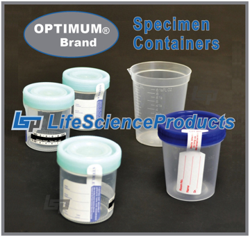 Picture of Optimum® Specimen Containers -Choose Tite-Close™, Click-Close™, OR 1/4-Turn ScrewCap