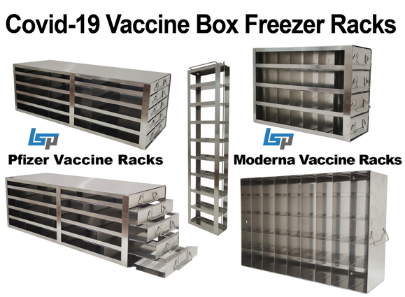 Picture of Covid-19 Vaccine Box Freezer Racks - For Storing Pfizer & Moderna Boxes