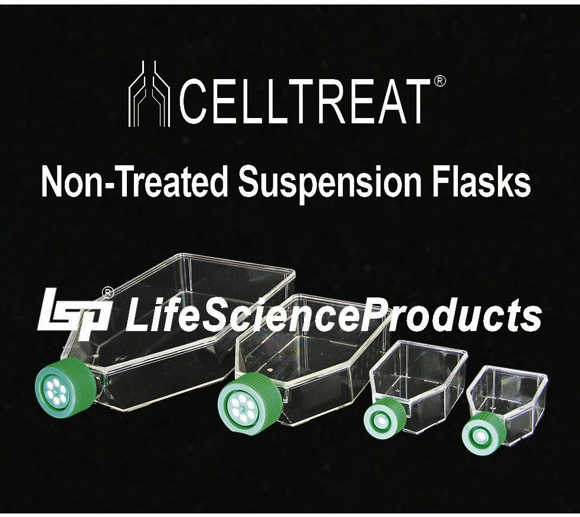 Picture of CellTreat, Non-Treated Suspension Culture Flasks, with Vent Filter ScrewCaps