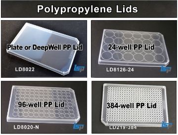 Picture of LifeLINE™ Polypropylene Lids, Non-Sterile, for Polypropylene MicroPlates & Deep Well Plates