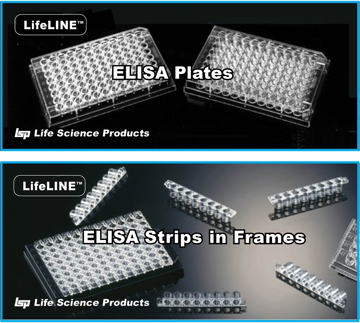 Picture of ELISA Treated Plates, & 8-Strips in Preassembled Plate Frames