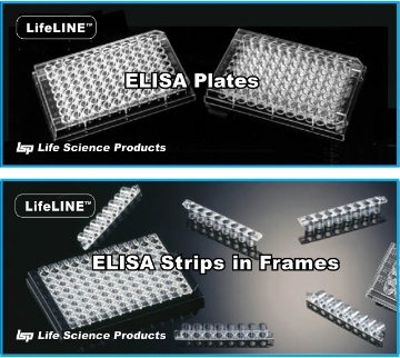 Picture of LifeLINE™ ELISA Treated Plates, & 8-Strips in Preassembled Plate Frames