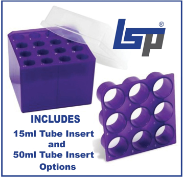 Picture of 15ml & 50ml Tube Transformable Cube Rack, 5 racks/pack