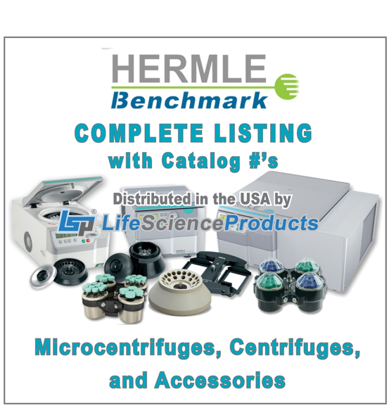 Picture of Hermlè Benchmark Microcentrifuges & Centrifuges ----> COMPLETE LISTING OF CATALOG #'s & BRIEF DESCRIPTIONS