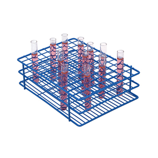 Picture of Blue, 108-place Wire Epoxy Coated Rack (9x12 format), Epoxy Coated for 10-13mm Tubes