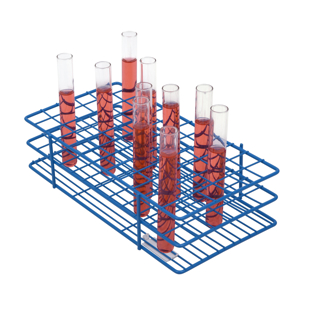 Picture of Blue, 72-place Wire Epoxy Coated Rack (6x12 format), Epoxy Coated for 15-16mm Tubes