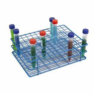 Picture of Blue, 108-place Wire Epoxy Coated Rack (9x12 format), Epoxy Coated for 15-16mm Tubes