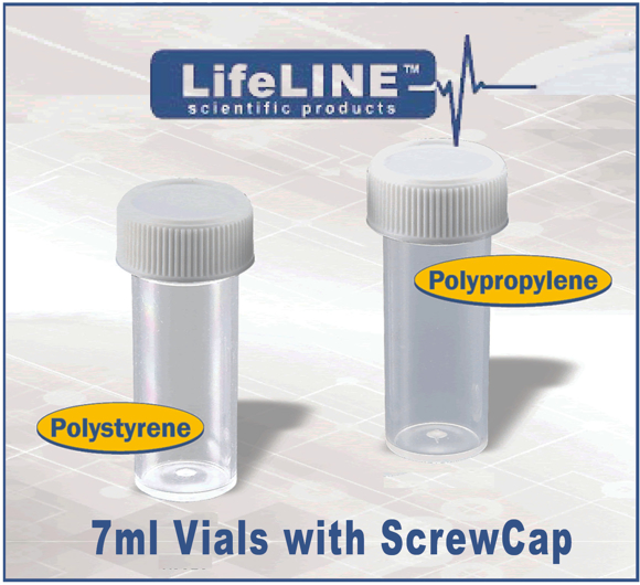 Picture of LifeLINE 7mL Specimen Transport Tubes / Transport Vials