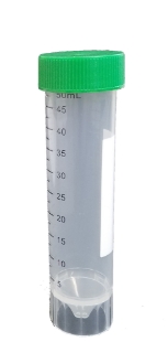 Picture of Sterile, 50ml Transport·Tubes with Green ScrewCap (Free-Standing Base), 500/case