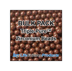 Picture of D1132-05TP - BULK BEADS, 0.5mm Zirconium Beads, Triple Pure, 250 grams/bottle