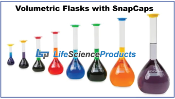 Picture of Glass Volumetric Flasks with SnapCap, Class A