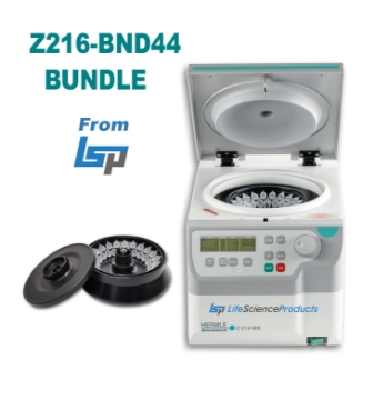 Picture of Hermle Z216-BND44 BUNDLE - Includes Z216-M Ambient Microcentrifuge with 44-place rotor (Z216-4420)