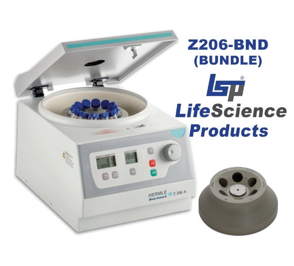 Picture of Hermle Z206 BUNDLE -  Includes Z206-A Centrifuge Compact Centrifuge with 6 x 50ml tube rotor (Z206-0650)