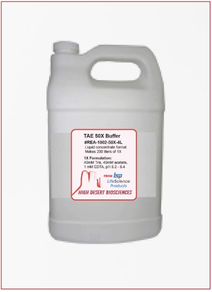 Picture of LSP Brand - TAE Buffer (50X), 4 liter bottle