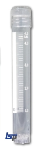 Picture of Sterile, 5.0ml (4.5ml) OPTIMUM Cryo·Vials with External Threads, Skirted Bottom, 10x50/case, 500/case (Includes FREE Locking Rack)