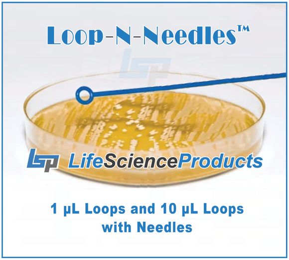 Picture of LSP's Sterile Loop-N-Needles™  Inoculating Loops with Needles, 50/bag, 20 bags/case, 1000/case