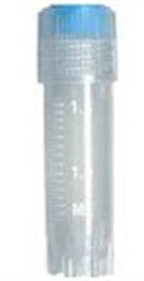 Picture of Sterile, 2.0ml Round Bottom Cryo·Vials® External Threaded ScrewCaps (LipSeal Sealing Design), 100/pack