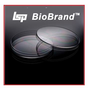 Picture of BioBrand™ - Sterile 100mm x 15mm Disposable Polystyrene Petri Dishes, Stackable, 10/bag, 500/case